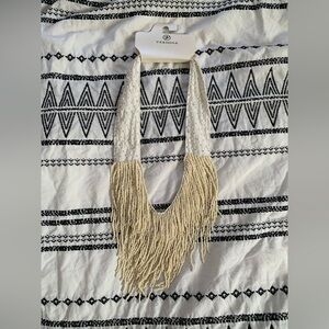 Versona | Ivory beaded statement necklace